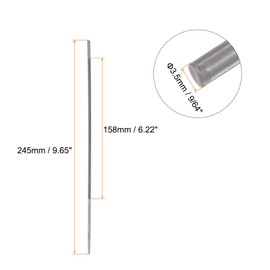 sourcing map 2pcs Chainsaw File, 9/64" (3.5mm) Round High Carbon Steel Double Cut Sharpen Rasp