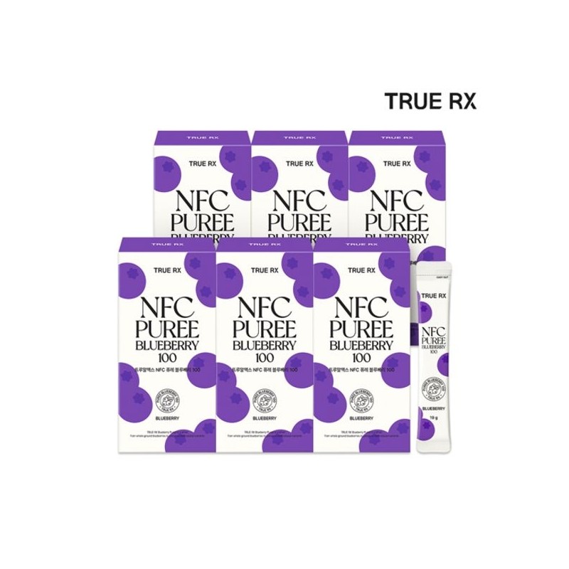 TrueX [Half Club] TrueX Blueberry Puree 6 boxes / [하프클럽]트루알엑스