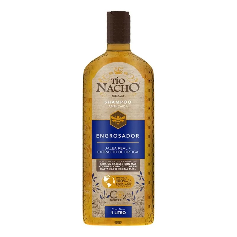 Shampoo Tío Nacho Engrosador Jalea Real en botella de 1L