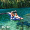 Intex Inflatable Lounge Pool Recliner Lounger Chair with Cup Holders