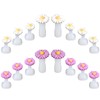 Hpmjz 16 pcs Daisy Toe Separators Silicone Flower Toe Spacers
