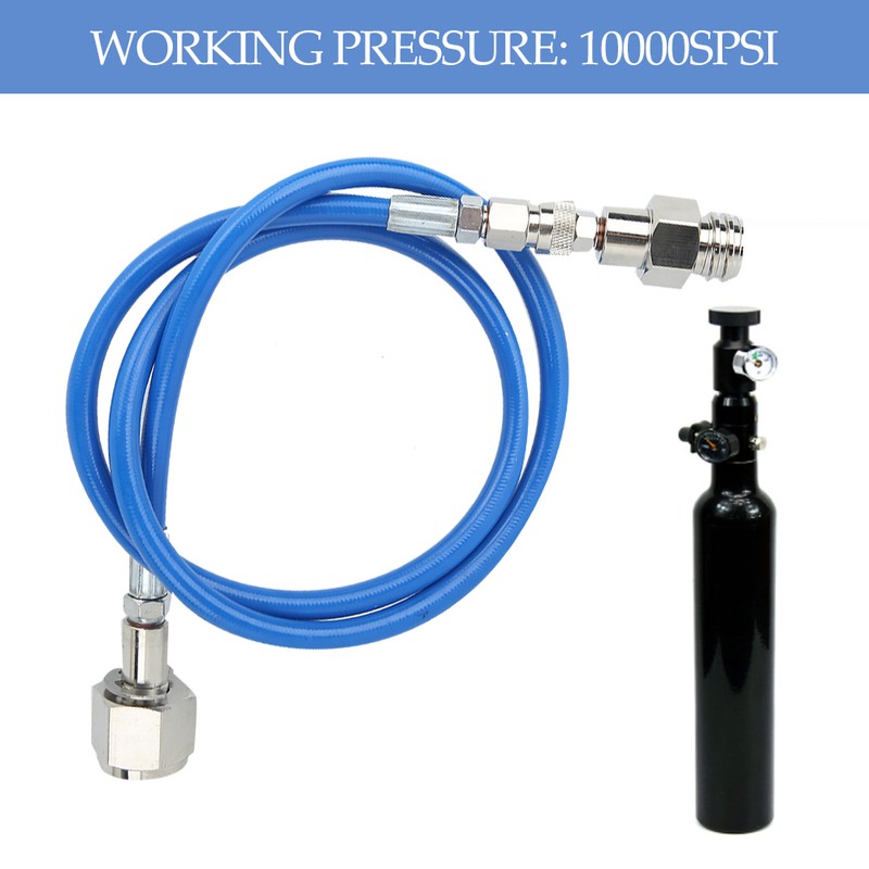 1m/3.3ft Soda Water Adapter Hose Kit Blue W21.8‑14 CO2 Hose