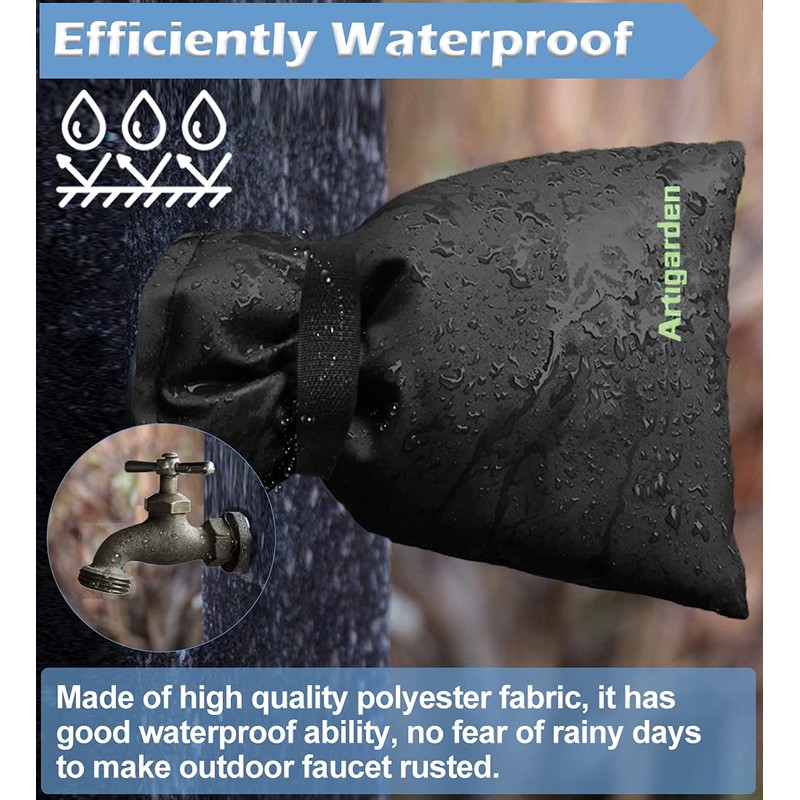 Artigarden Outdoor Faucet Covers for Cold Winter Outside Insulated Water
