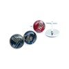 Circuit Board Cufflinks, unique gift for him (dark blue)
