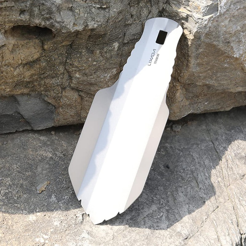 Lixada Mini Garden Shovel Titanium 20.5cm Heavy Duty Portable Digging