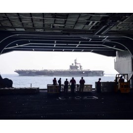 USS Carl Vinson CVN-70 from USS Theodore Rooselvelt CVN-71 April 2015 Photo