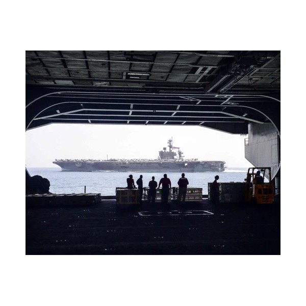 USS Carl Vinson CVN-70 from USS Theodore Rooselvelt CVN-71 April