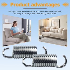 2-1/2 Inch Recliner Springs Fits for Southern Motion, Catna-pper and Lazy Boy Recliner, Springs for Lane, FR, Berkline and Ultra Recliners, for Bounce Beds, Trampolines, Sofa Bed, Folding Beds, 6 Pack
