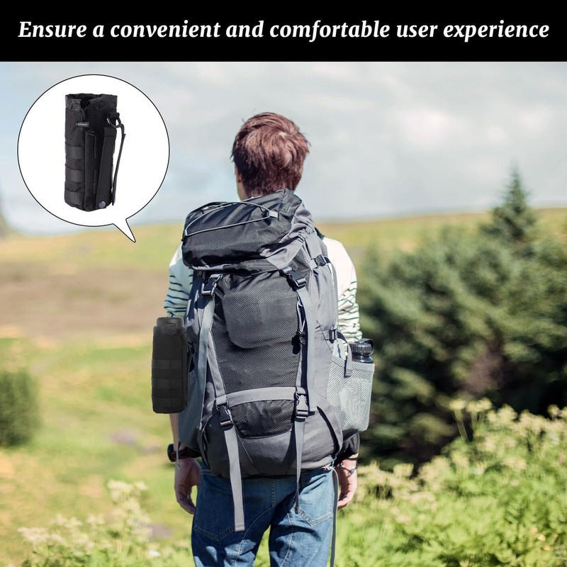 Haxisii Water Bottle Holder For Backpack, Molle Water Bottle Pouch