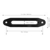 Winch Hawse Fairlead 10in/25.4cm 8000‑15000lb Loading Aluminium Anti Binding UniversalBlack