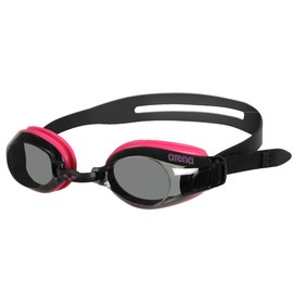 arena Zoom X-Fit Anti-Fog Schwimmbrille Unisex für Erwachsene, Schwimmbrille mit Breiten Gläsern, UV-Schutz, Selbstjustierender Nasensteg, Silikon Dichtungen, Schwarz (Pink-Smoke-Black)