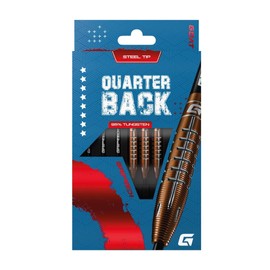 GOAT - Quarterback V2 95% Steel Darts 26 G, Includes 3 Barrels, 3 Flights & 3 Shafts 26 g