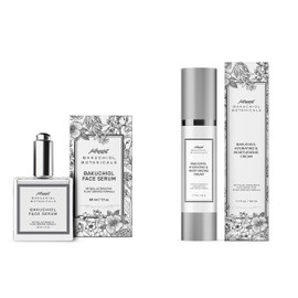 Bakuchiol Facial Serum Oil 1.7 oz & Bakuchiol Moisturizer 1.7 oz Bundle - Retinol Alternative - All Natural Plant Derived Ingredients with Bakuchiol