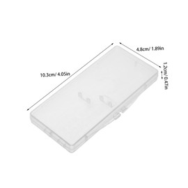 SAFIGLE 10pcs Portable Interdental Brush Storage Box with Lid Small Rectangular Plastic Case for Travel and Home Use Dustproof and Transparent for Easy Access and Identification