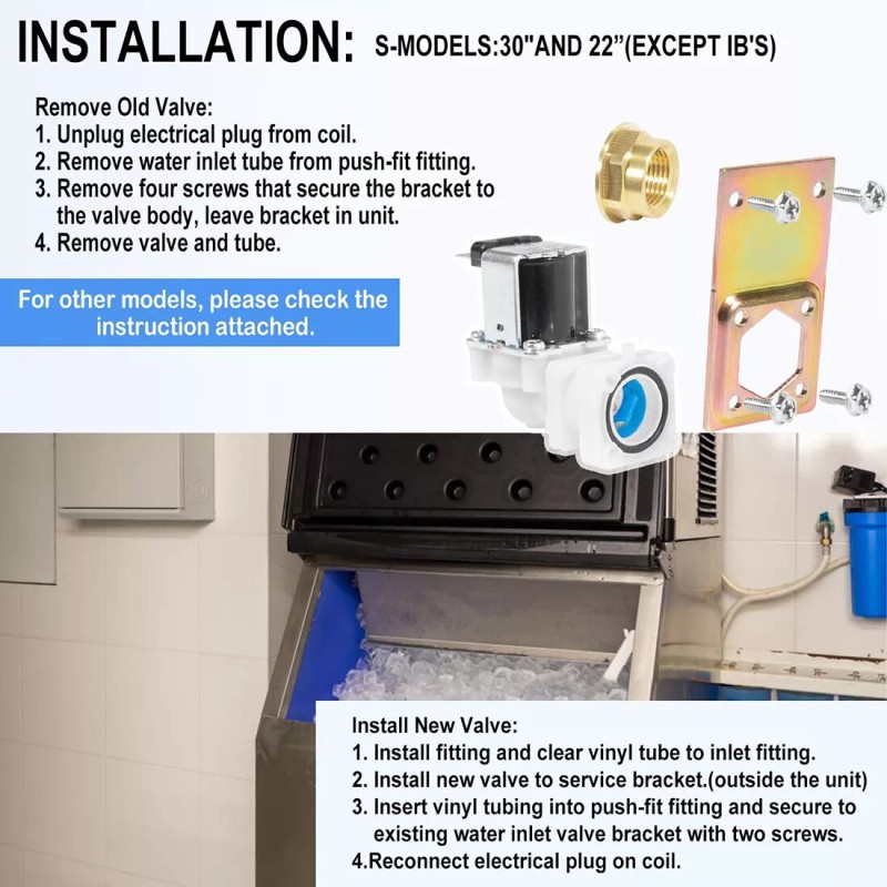 for Manitowoc Water Inlet Valve Assembly Fits for Manitowoc Ice