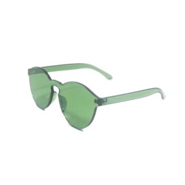 Henghao HS6008 Cat's Eye Sunglasses, UV Protection, Rimless, Women’s Glasses, With Dedicated Case, green