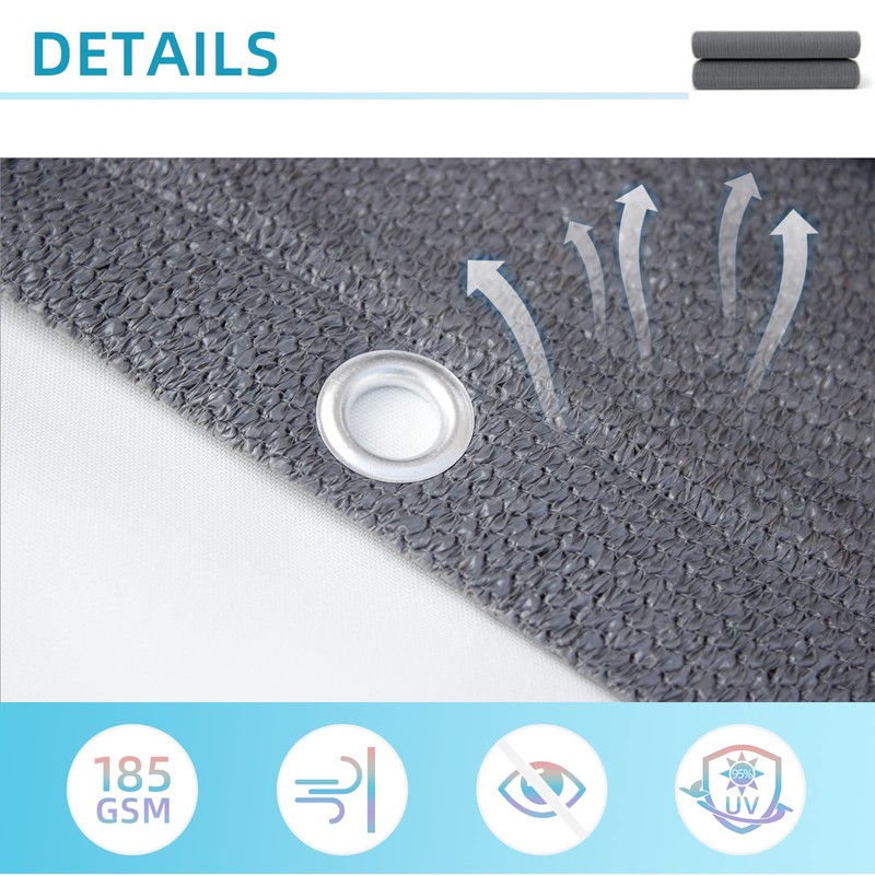 HENG FENG Balcony Screen Privacy Protection 90X300cm HDPE UV Protection