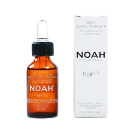 NOAH Hair 5.3 Restructuring Serum – Ylang-Ylang & Linseed Oil, Repairs Dry, Brittle & Damaged Hair, Anti-Frizz, Split End Protection & Shine-Boosting Treatment, SLS-Free, Lightweight Formula, 20ml