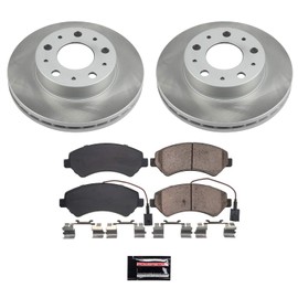 Power Stop SC7303 Front Brake Kit With Semi-Coated Brake Rotors and Ceramic Brake Pads & Hardware For Ram ProMaster 1500, Ram ProMaster 2500, Ram ProMaster 3500 [Model Specific]