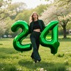 40 Inch Green 4 Number Balloons Giant Jumbo Huge 14