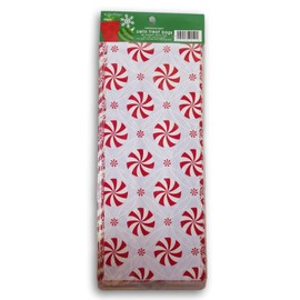 Christmas Crafts Peppermint Cello Loot Treat Bags - 20 Count with Ties