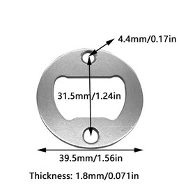 Wmzjnljy 15 Sets Bottle Opener Inserts Hardware, DIY Bottle Opener Hardware with Screws and Screwdriver for Bottle Opener DIY Resin Mould Kit(M24-15)