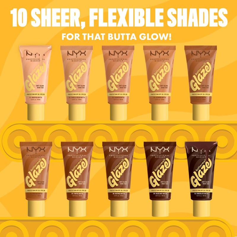 NYX Professional Makeup Buttermelt Glaze Soft Glow Skin Tint +