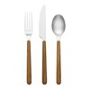 Oneida 898350 24/7 Outdoor Living 12-Piece Flatware Set, Mirror/Faux Wood