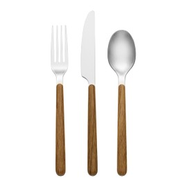 Oneida 898350 24/7 Outdoor Living 12-Piece Flatware Set, Mirror/Faux Wood