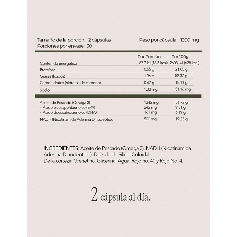 Maklen NAD - NAD + Omega 3 - Suplemento Premium,
