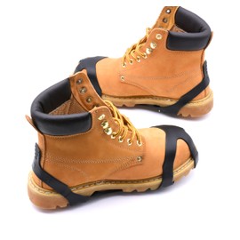 Winter Wise Ice Snow Grips 10-Stud Anti Slip Winter Ice Grippers Universal Slip-on Stretch Fit Snow & Ice Spikes Traction Cleats Crampons (Large - UK 9-11)