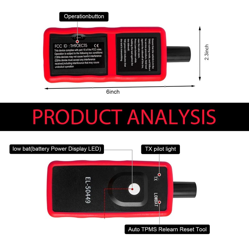 MLY EL-50449 TPMS Relearn Tool, TPMS Reset Tool for Ford