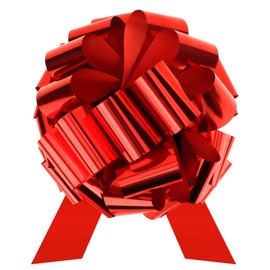 Large Pull Bows 12 inch Big Red Bow Christmas Pull Bows for Gift Wrapping Giant Ribbon Gift Bow for Present Car Bike Appliances Refrigerator Table Flower Wedding Birthday Graduation Party Decorations