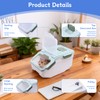 Saim Extra Large Chinchilla Sand Bath Container, 7.4-Inch Hight Dust