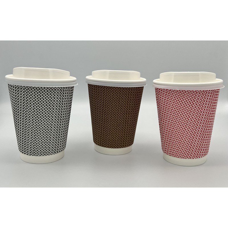 HOT BARGAINS, 100 x 12oz / 360ml Disposable Coffee Cups