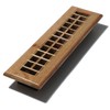 Decor Grates WE212-N 2" by 12" Lattice Wood Floor Register,