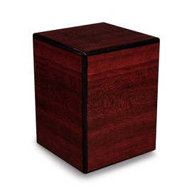 Chateau Urns - Society Collection - Keepsake Cremation Urn - Memorial Box for Ashes - Small (up to 46 lbs) - Cherry Finish