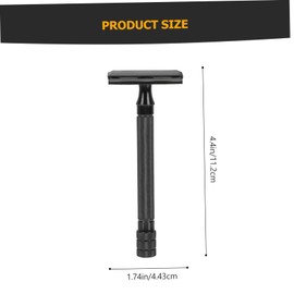 FRCOLOR Manual Safety Razor Kit Vintage Style Shaver Beard Grooming Tools Razor