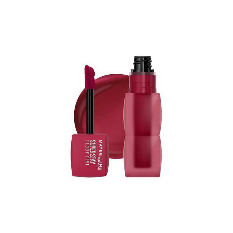 Maybelline Super Stay Teddy Tint, Tinta para Labios Mate Difuminado,