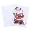 Graphique Christmas Holiday Boxed Cards, 15 Pack Set, Snowshoe Santa