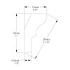 Orac Decor CX111 | Duropolymer High Impact Polystyrene Crown Moulding