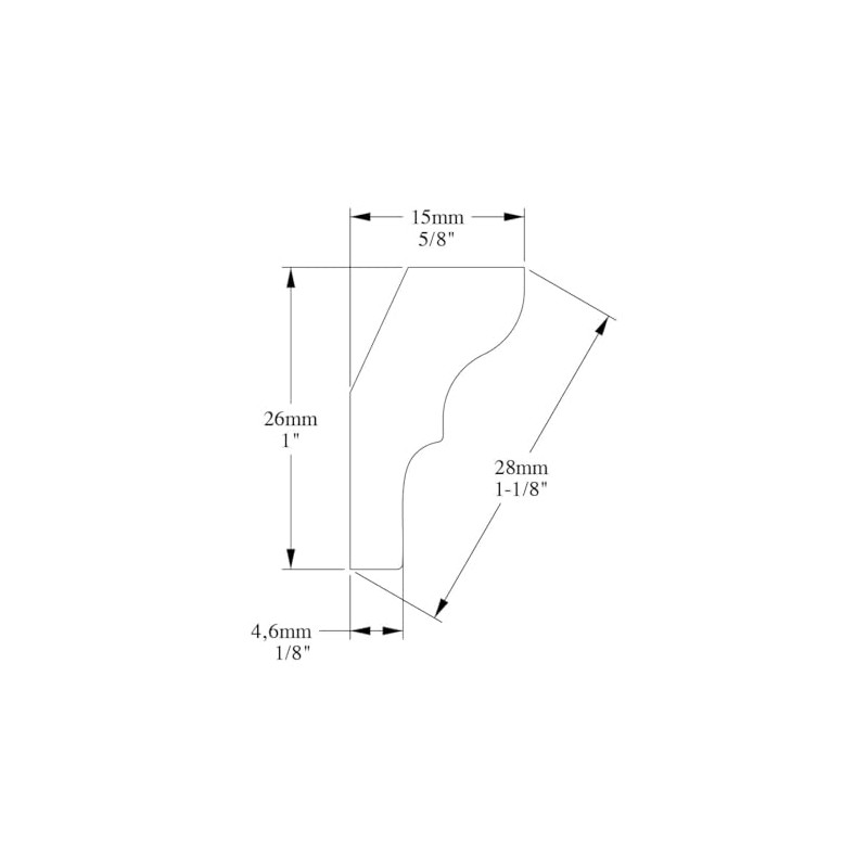 Orac Decor CX111 | Duropolymer High Impact Polystyrene Crown Moulding