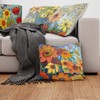 layhut Sunflower Pillow Covers 18x18,Outdoor Flower Pillow Case, Summer Cushion
