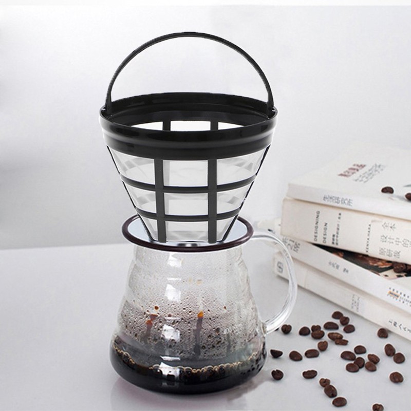 SUCHUANGUANG Coffee Filter Refillable Empty Basket with Handle Portable Brewer