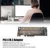 Pcie M.2 Adapter B&amp;M Key NVMe SSD Expansion Card for