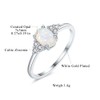 CiNily Women' s Wedding Band for Her Promise Ring 14K