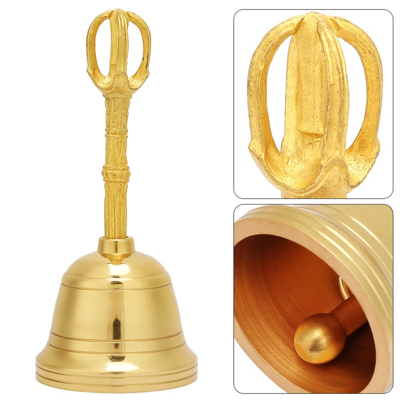 Popular Pure Brass Hand Bell Buddhist Bell Feng Shui Taoist