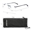 EYE ZOOM 3 Pack Classic Rectangluar Metal Frame Rimless Reading
