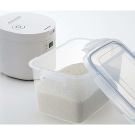 Iwasaki Kogyo Lustroware SL Jumbo Case Food Storage Container 8 Liters Airtight Rice Bin 7kg B-2896 KN
