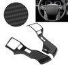 2Pcs Steering Wheel Sticker Carbon Fiber Style Cover Interior Trim